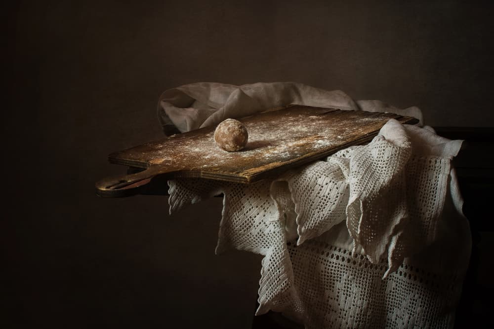 Moody Rustic Still Life by Anna Petina — canvas wall art