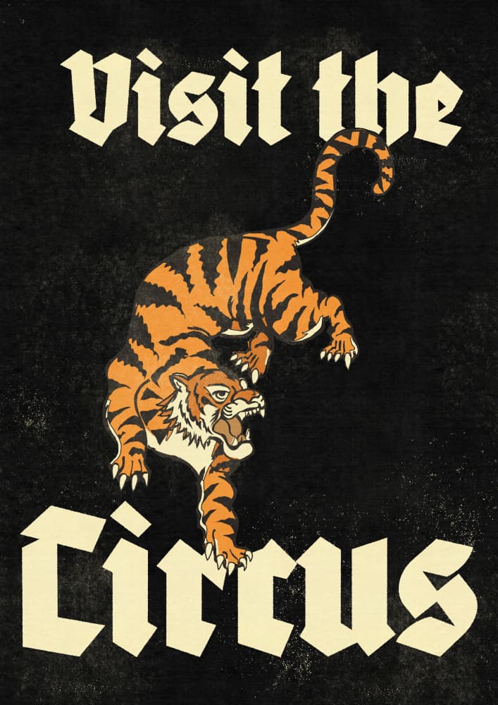 Roaring Circus Tiger
