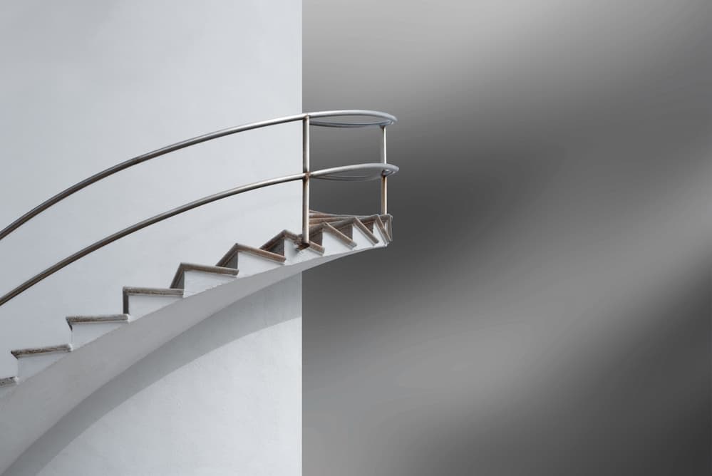 Modern Staircase Form by Rolf Endermann — canvas wall art
