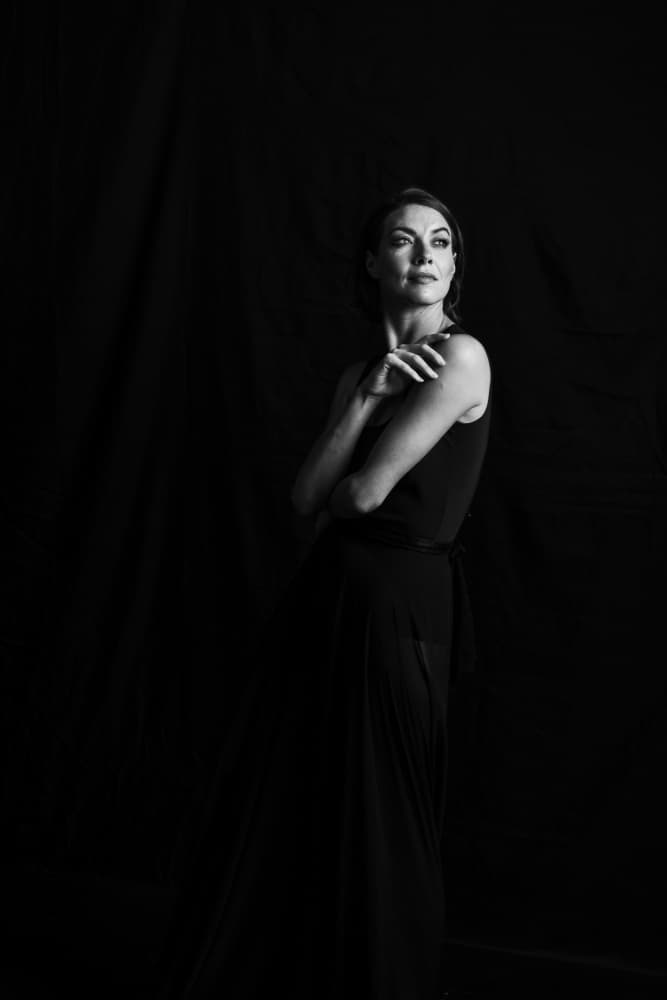 Elegant Woman Portrait by Gila Koller — canvas wall art