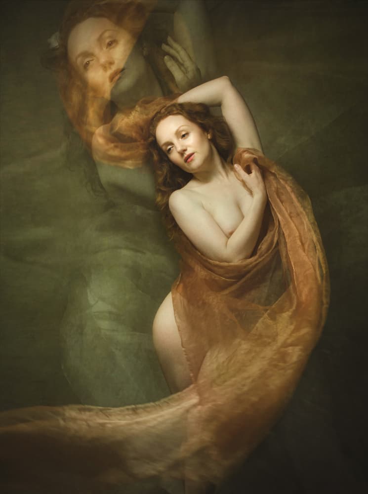 Ethereal Woman Draped by Catherine Wang — canvas wall art