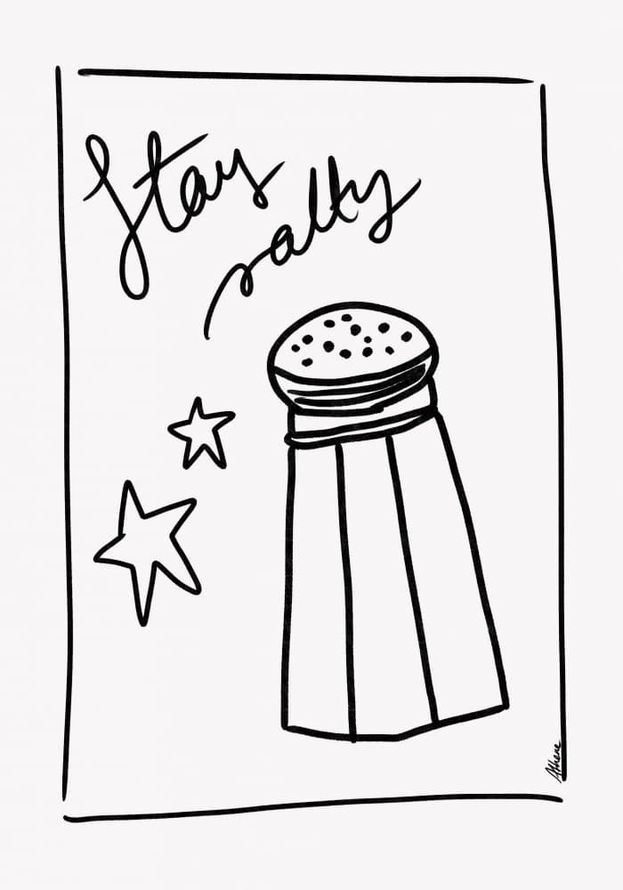 Stay Salty by Athene Fritsch — canvas wall art