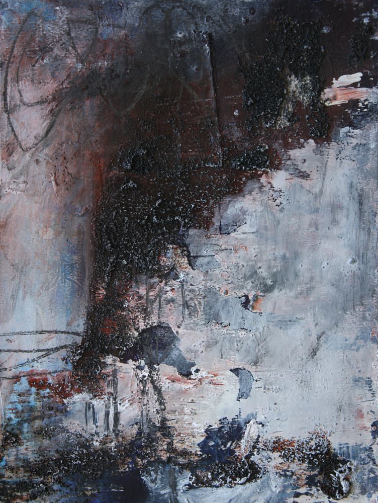 Dark Textured Abstract by Deb Chaney — canvas wall art