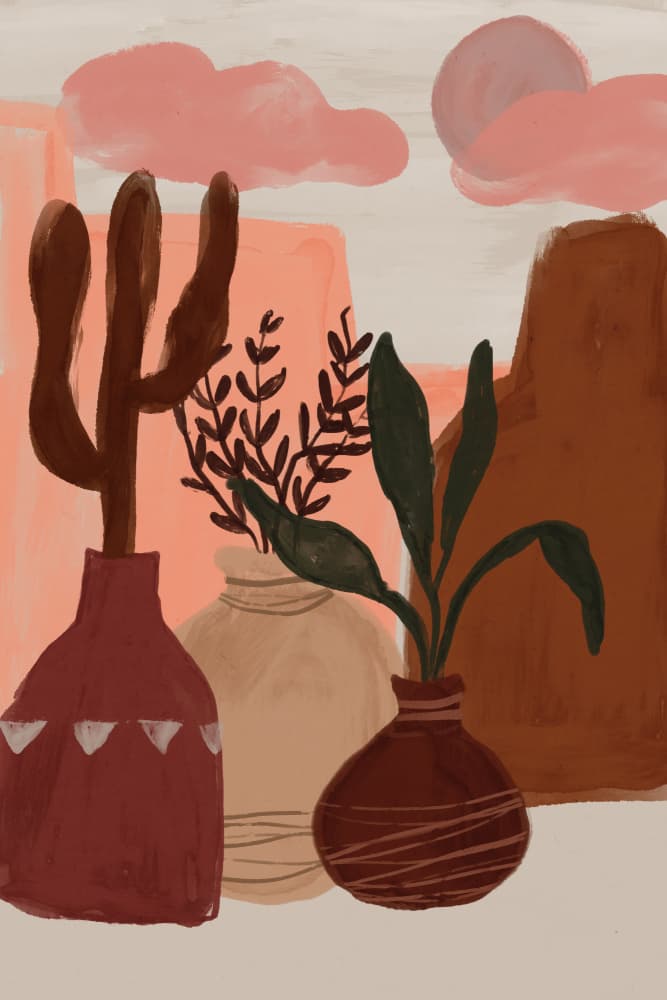 Desert Still Life by Treechild — canvas wall art