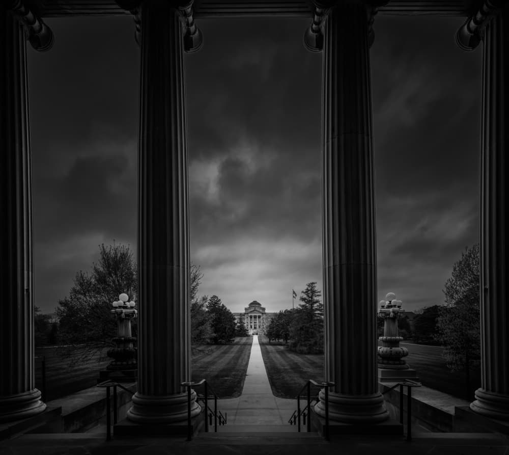 Dramatic Classical Architecture by Alvin Wang — canvas wall art