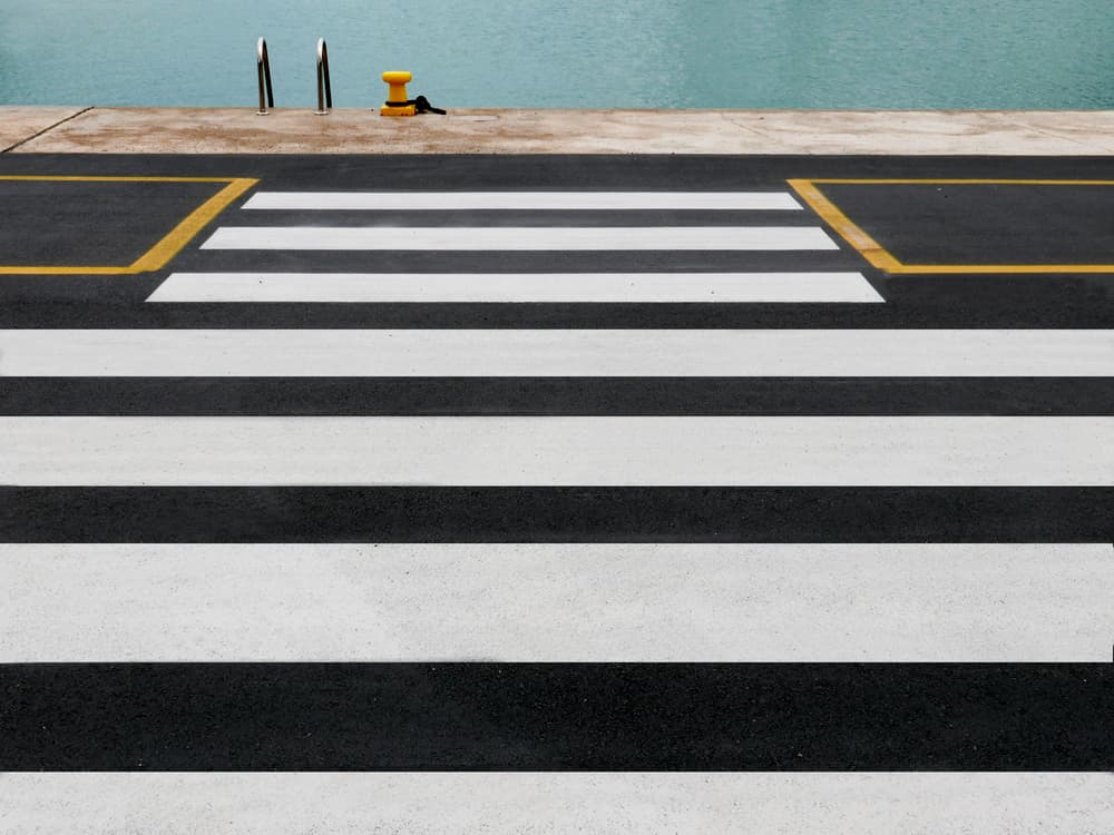 Seaside Crosswalk by paolo luxardo — canvas wall art