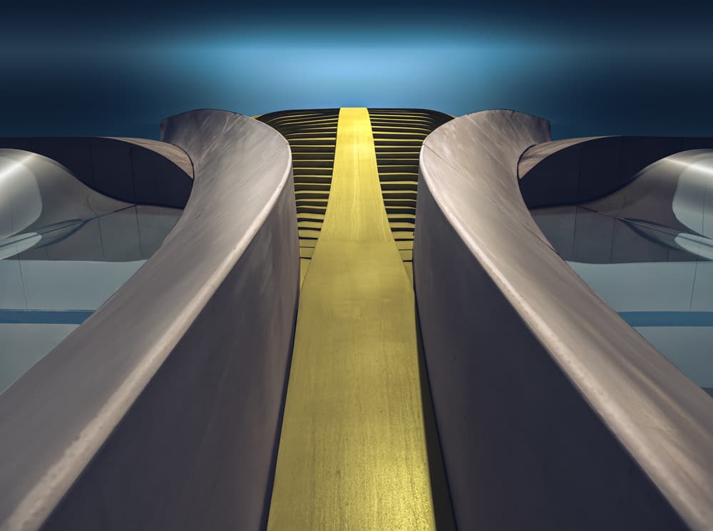 Golden Path Architecture by Marc Huybrighs — canvas wall art