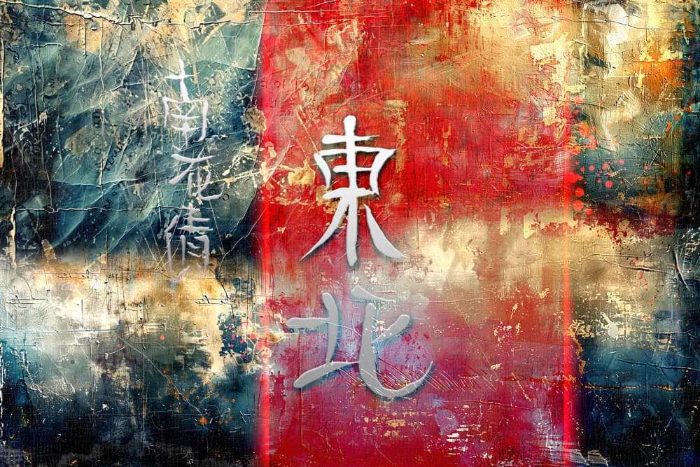 Abstract Eastern Calligraphy by Rafal Kulik — canvas wall art