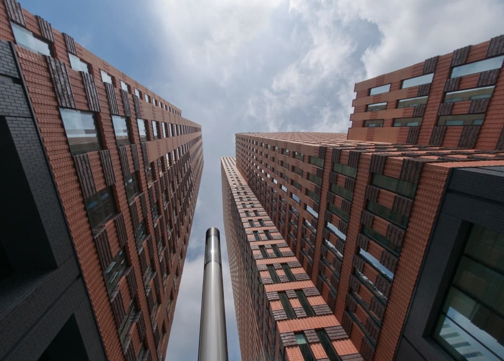 Upward Urban Architecture by Henk van Maastricht — canvas wall art