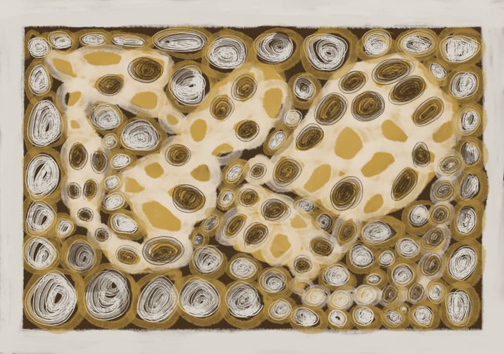 Organic Dotted Patterns by Sharyn Bursic — canvas wall art
