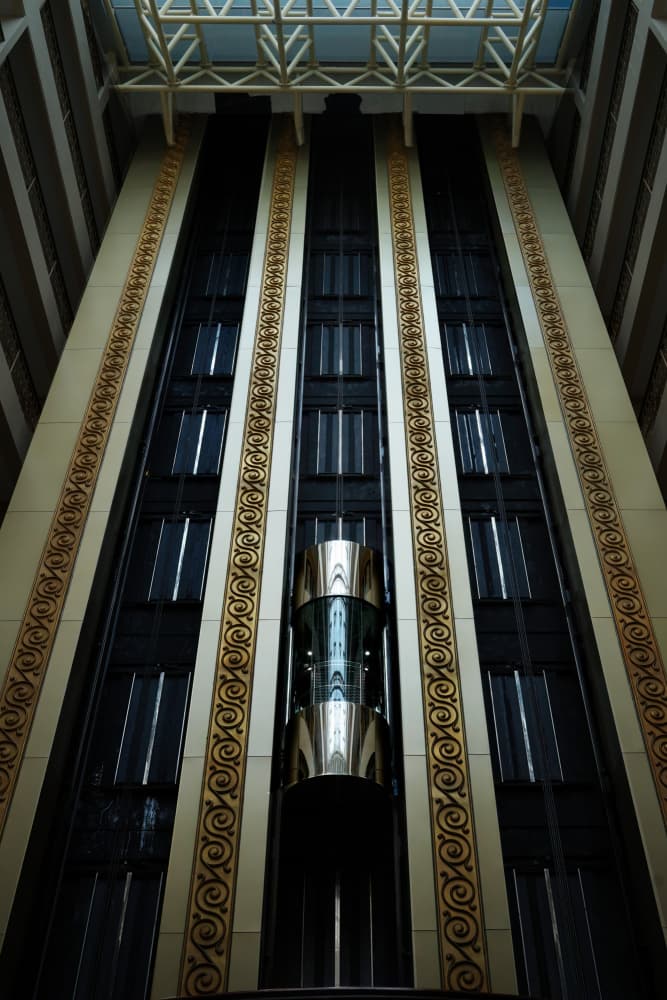 Grand Atrium Elevator by TWEE LIANG WONG — canvas wall art