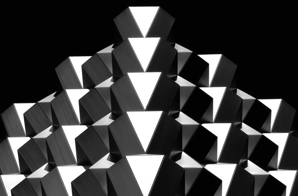 Dynamic Geometric Shapes by Hans-Wolfgang Hawerkamp — canvas wall art