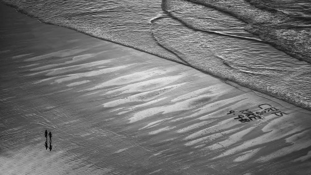 Beach Walk Serenity by luisfer — canvas wall art