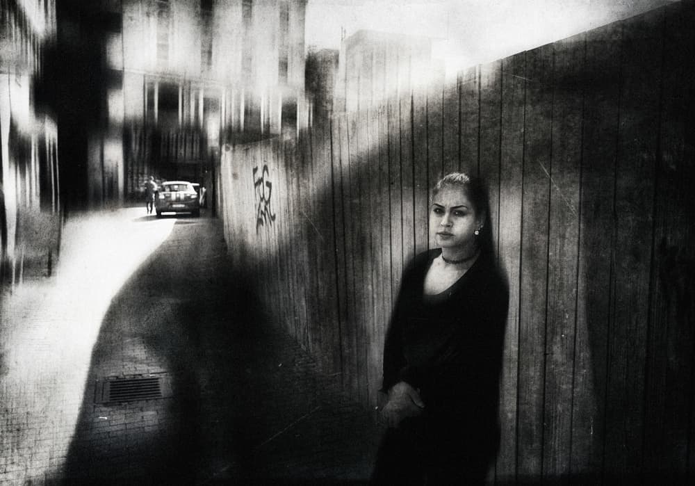 Pensive Woman Alley by Holger Droste — canvas wall art