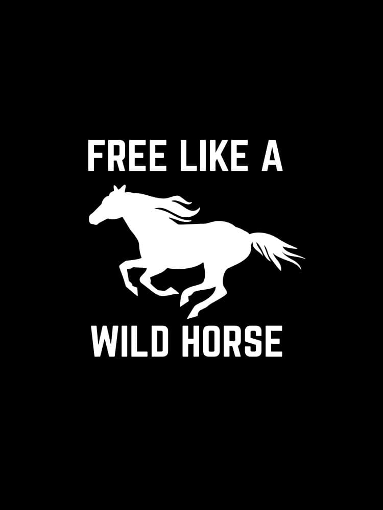 Free Like A Wild Horse by Baobab Print store — canvas wall art