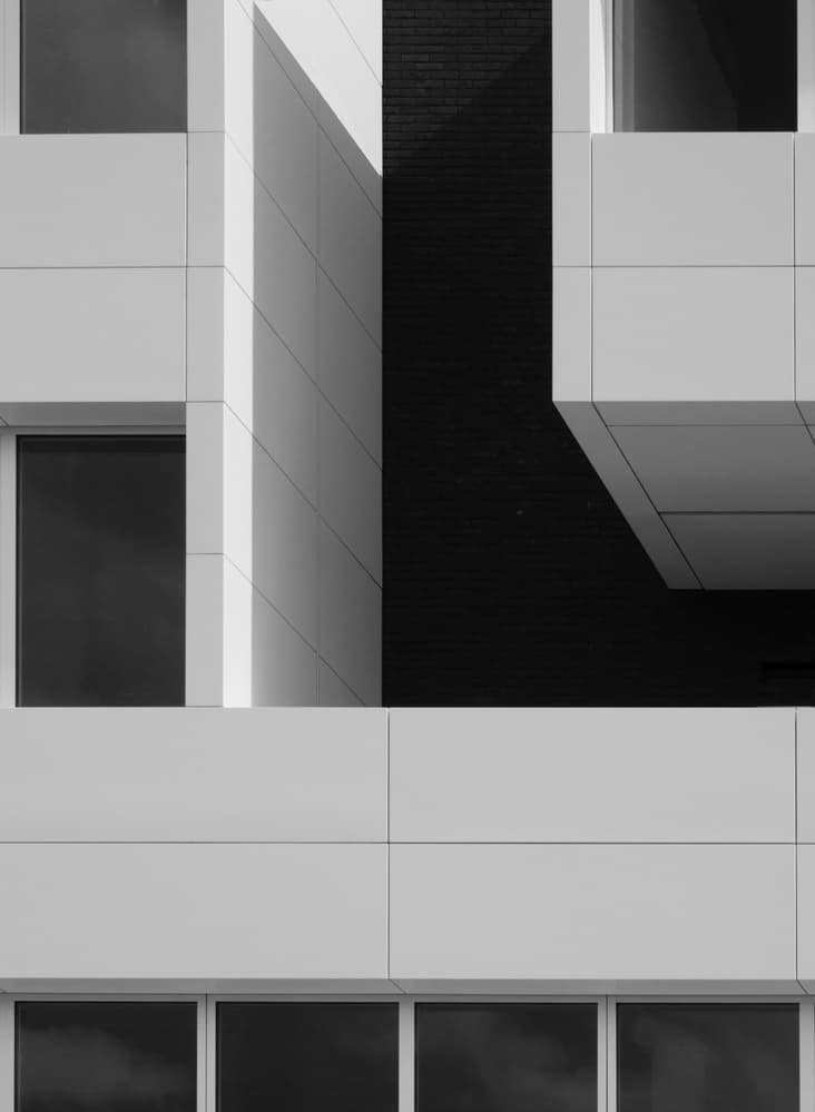 Stark Building Abstract by Luc Vangindertael (laGrange) — canvas wall art