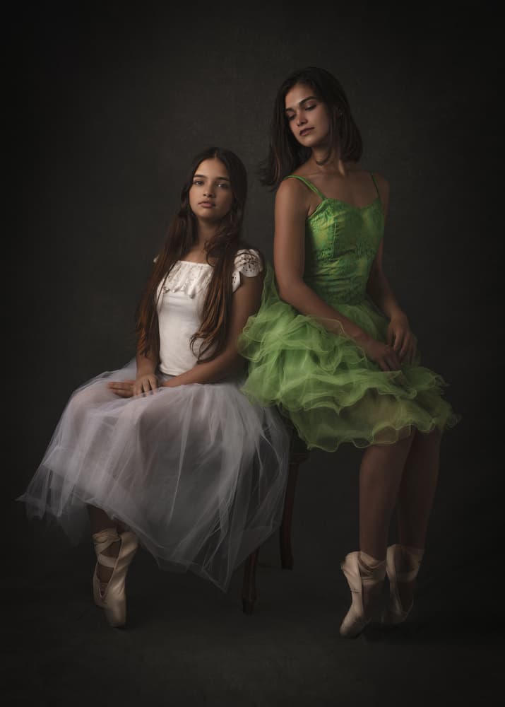 Graceful Ballet Dancers by Renzo Carraro — canvas wall art