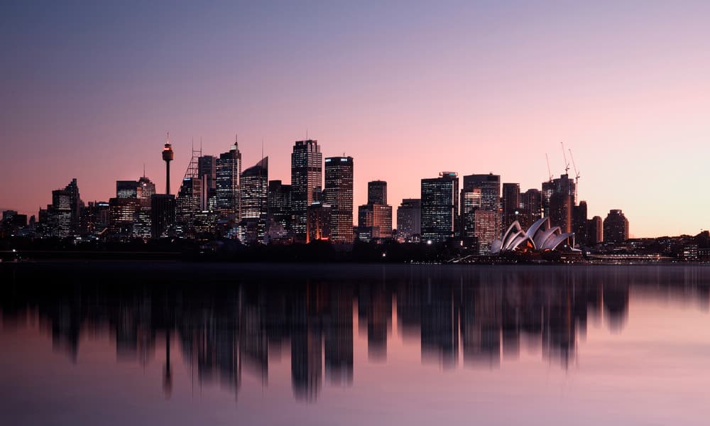 Sydney Harbor Twilight by C.S. Tjandra — canvas wall art
