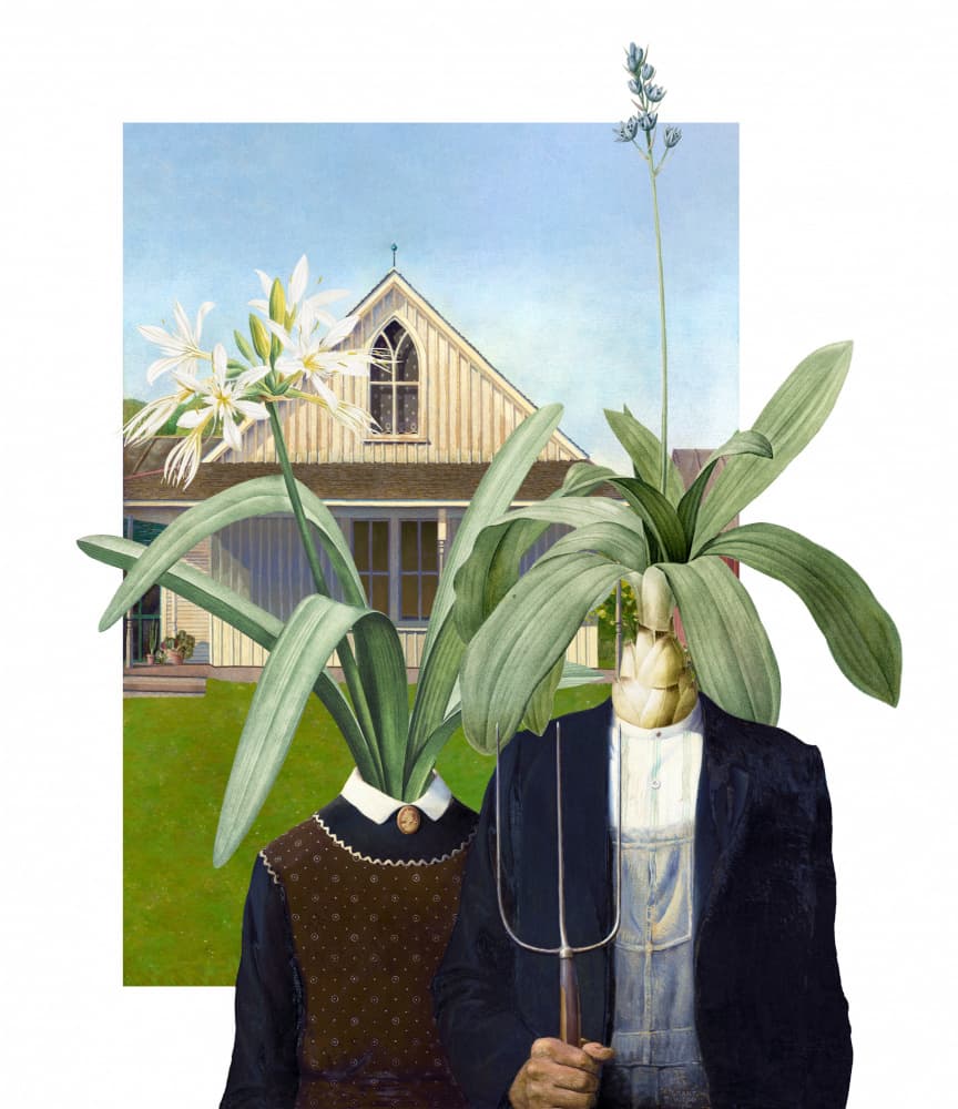 Botanical Farm Couple