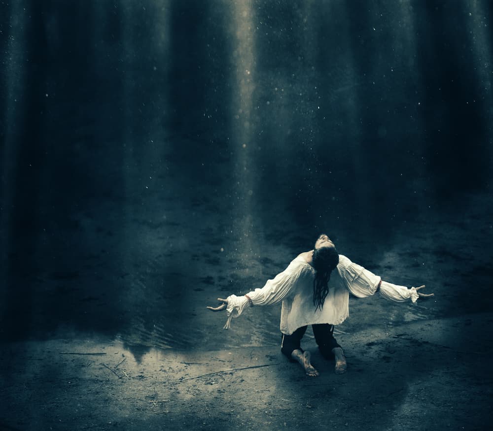 Seeking Divine Light by Magdalena Russocka — canvas wall art