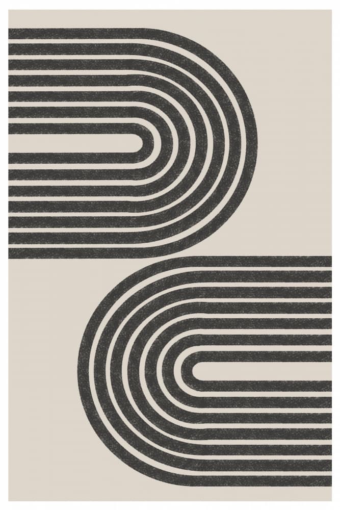 Curved Lines Dance by THE MIUUS STUDIO — canvas wall art