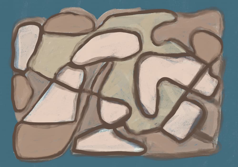 Organic Earthy Abstraction by Sharyn Bursic — canvas wall art