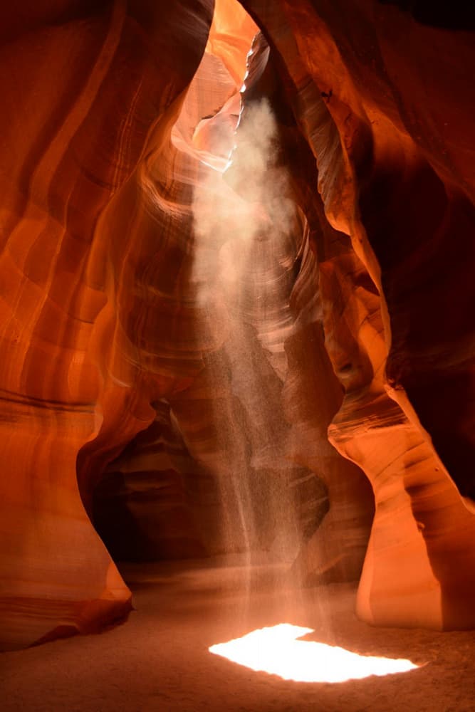 Sunlit Slot Canyon by Del Mundo Imagery — canvas wall art