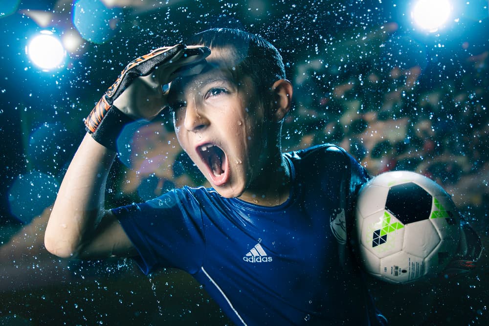 Intense Soccer Action by Patrik Minar — canvas wall art