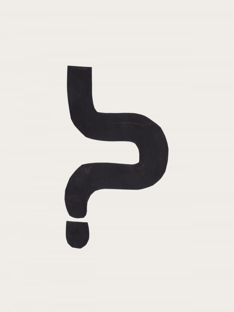Abstract Question Mark by Ejaaz Haniff — canvas wall art