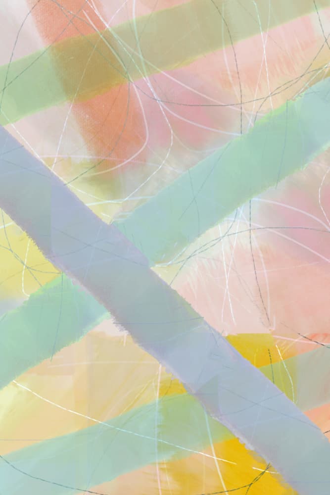 Pastel Abstract Layers by cartissi — canvas wall art