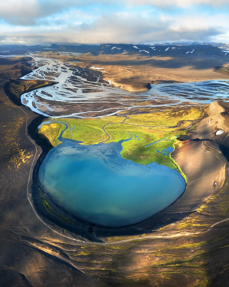 Vibrant Icelandic Landscape by Daniel Gastager — canvas wall art