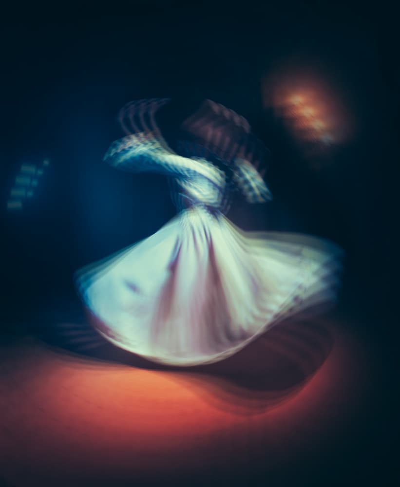 Whirling Dervish Motion by Asmaa ElTouny — canvas wall art