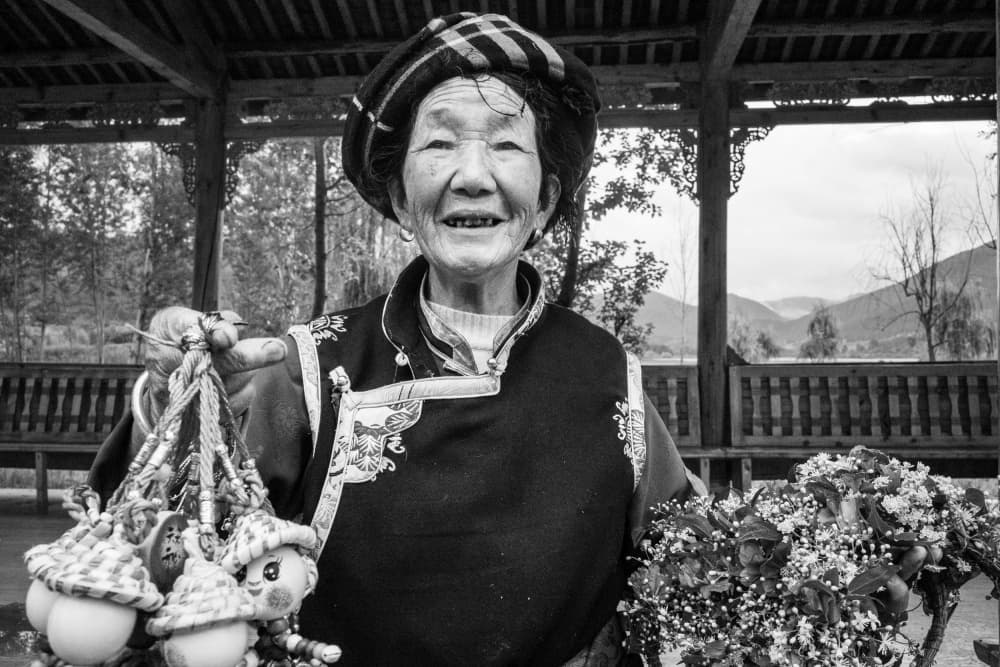 Smiling Folk Vendor by Craig Meakin — canvas wall art