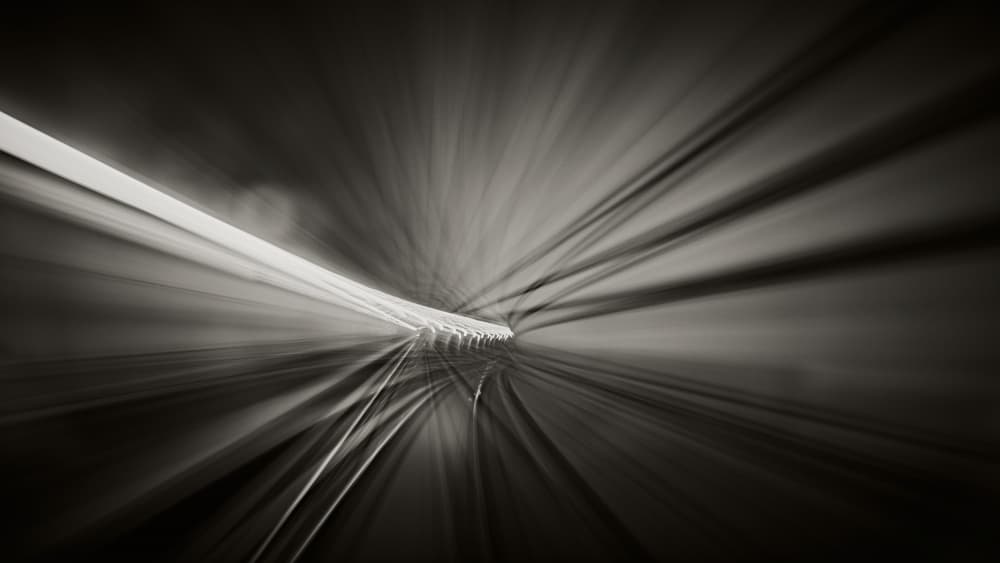 Light Speed Tunnel by Stefan Buder — canvas wall art