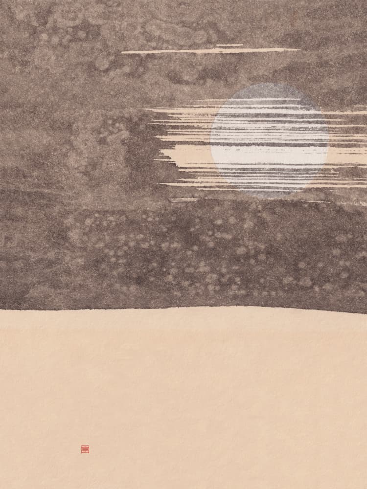 Serene Moon Landscape by Thoth Adan — canvas wall art
