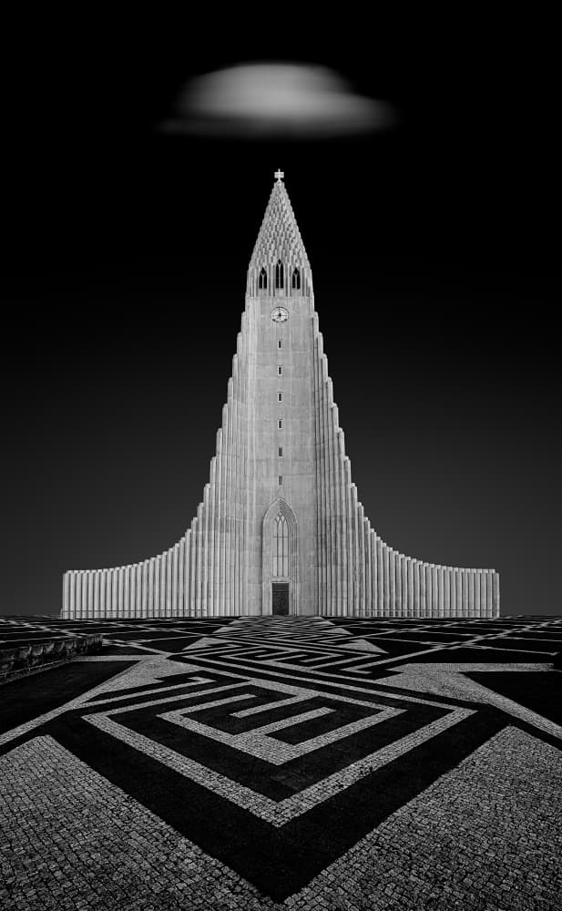 Majestic Modern Church by Lydia Jacobs — canvas wall art