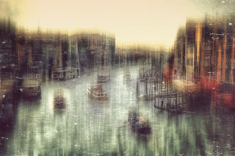 Venetian Canal Dream by Krisztina Lacz — canvas wall art