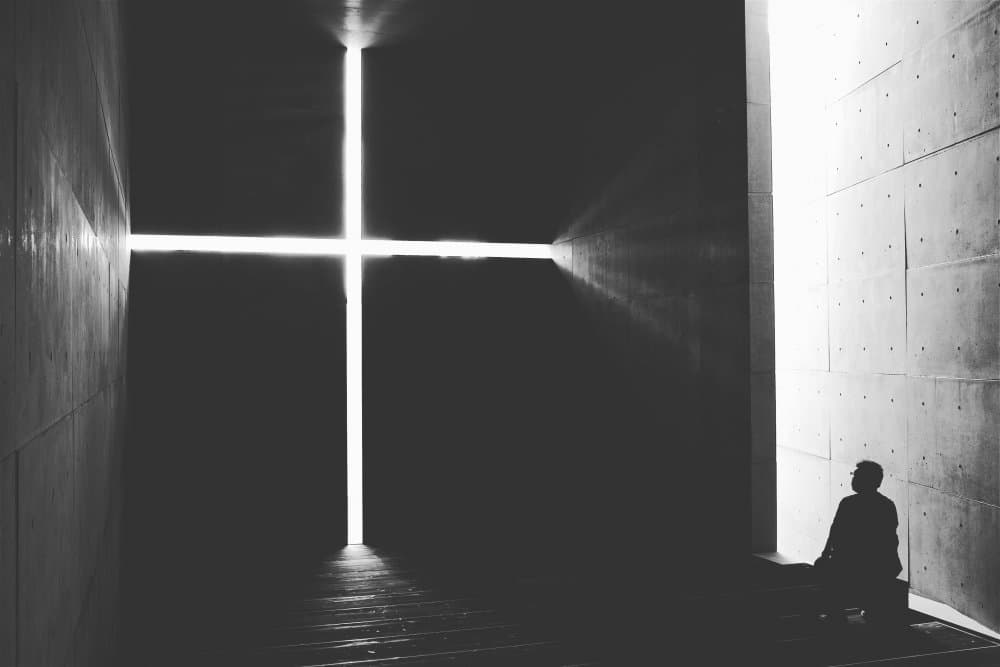 Solitary Cross Light by LIANG CHEN — canvas wall art