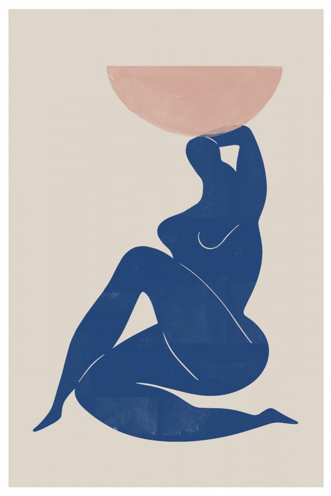Harmony in Blue by THE MIUUS STUDIO — canvas wall art
