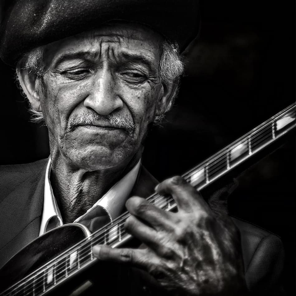Soulful Musician by Piet Flour — canvas wall art