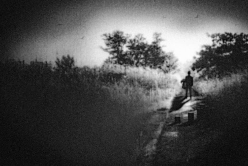 Lone Figure's Path by Teruhiko Tsuchida — canvas wall art
