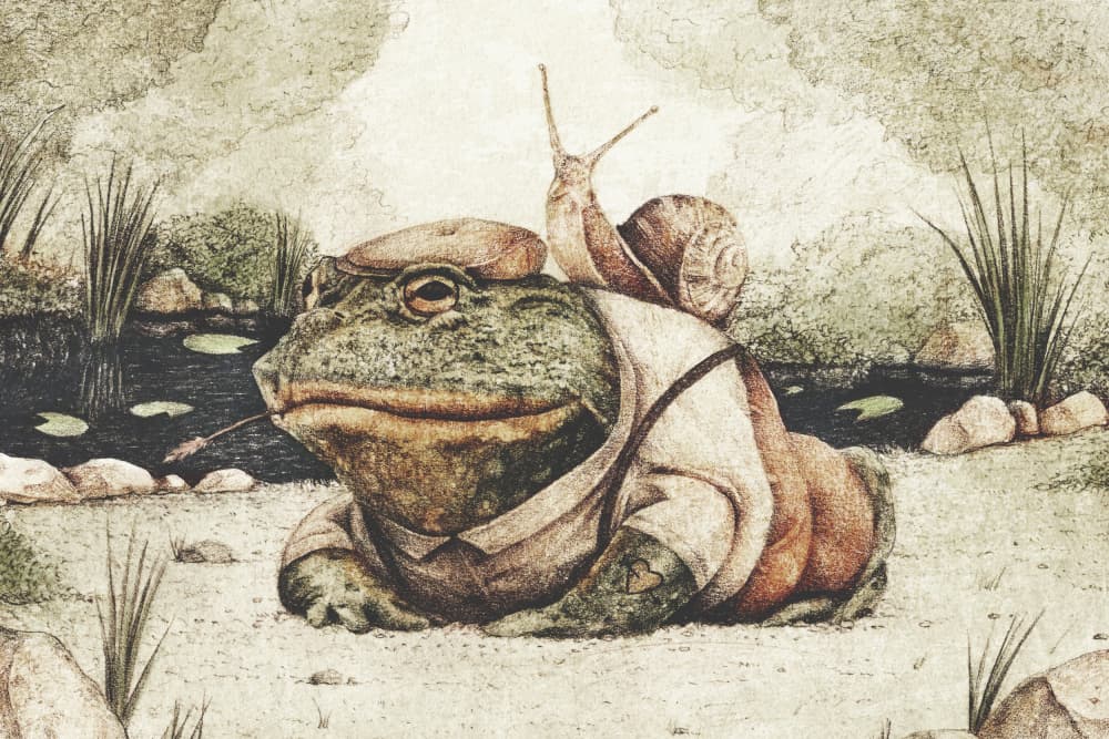 Frog Dressed In Gentlemanly Attire by Mike Koubou — canvas wall art
