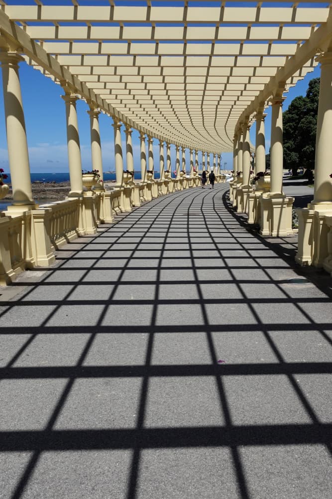 Elegant Ocean Promenade by Eduardo Perez Sanchez — canvas wall art