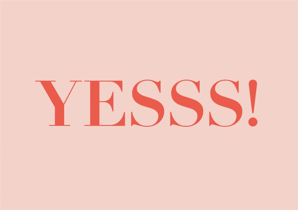Enthusiastic Yess by FINE FINE STUFF — canvas wall art