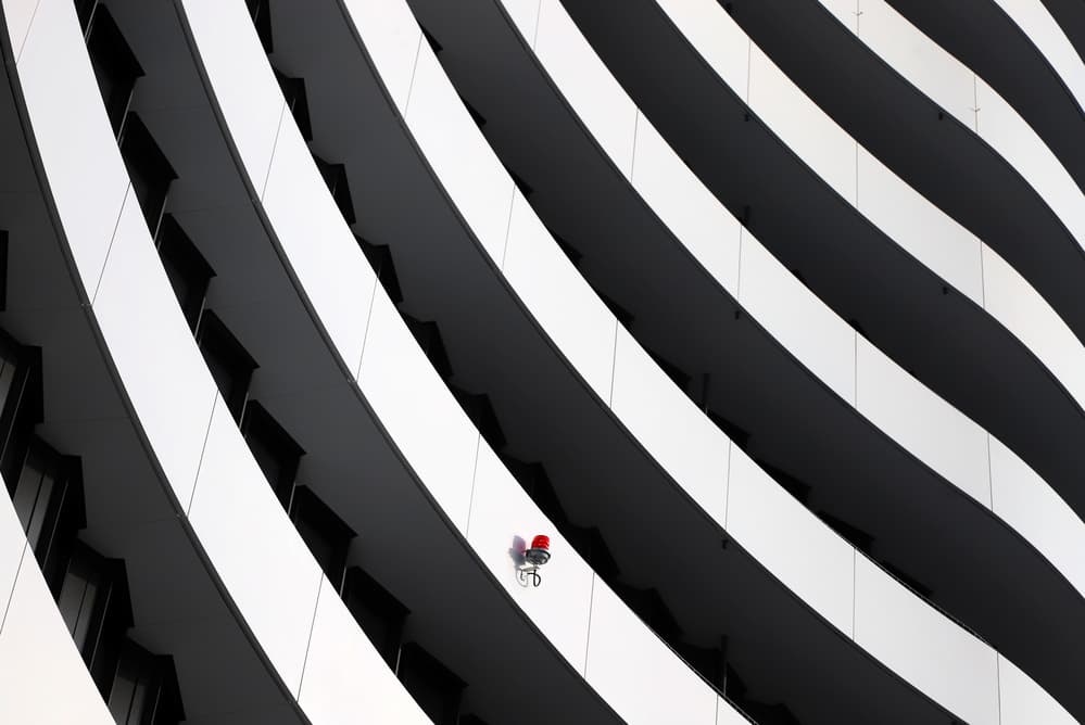 Black White Curves by Hans-Wolfgang Hawerkamp — canvas wall art