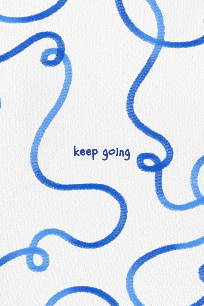 Keep Going Wavy Lines by Xuan Thai — canvas wall art