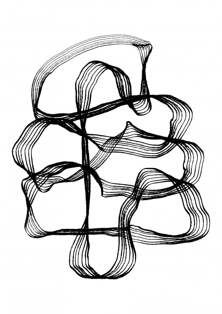 Flowing Strings by Treechild — canvas wall art