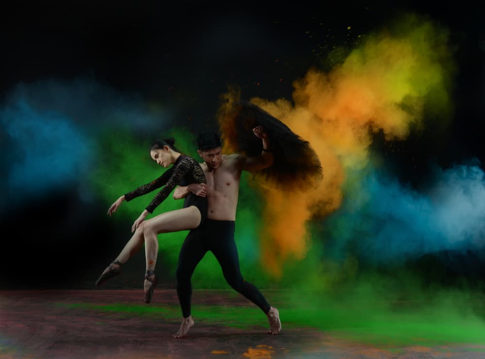 Artistic Dance Explosion by Rawisyah Aditya — canvas wall art