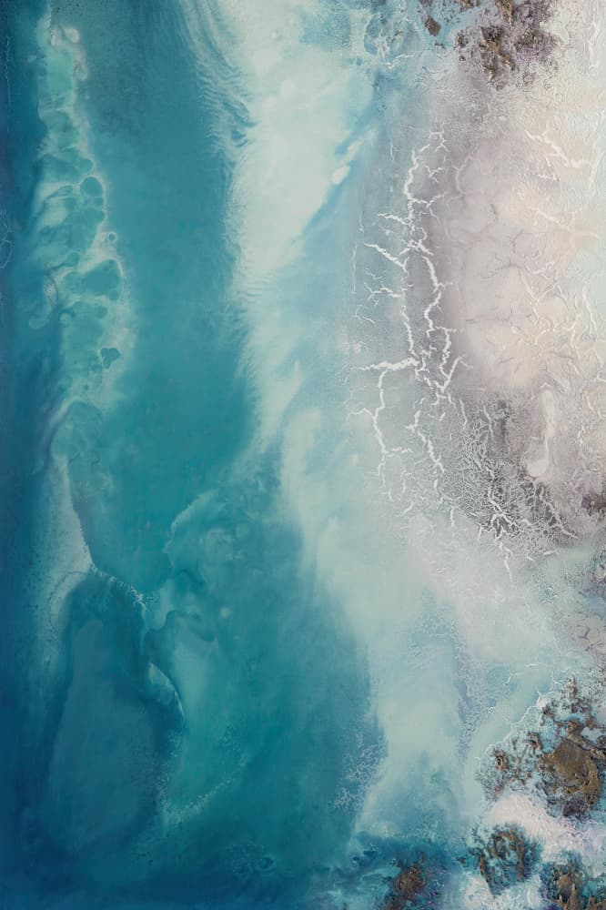 Ocean Drift 1  Upscaled Cgi 1.1x by Petra Meikle de Vlas — canvas wall art