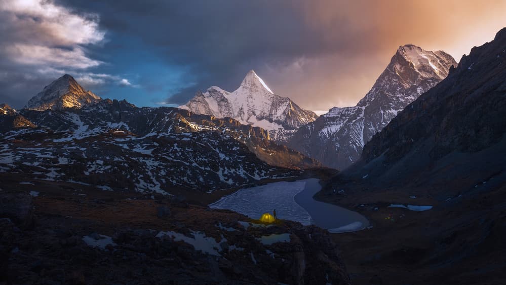 Alpine Twilight Camp by Selions(陈磊) — canvas wall art
